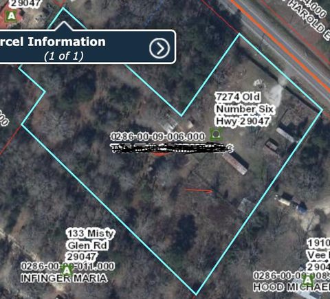 7274 Old Number Six Highway Elloree SC 29047