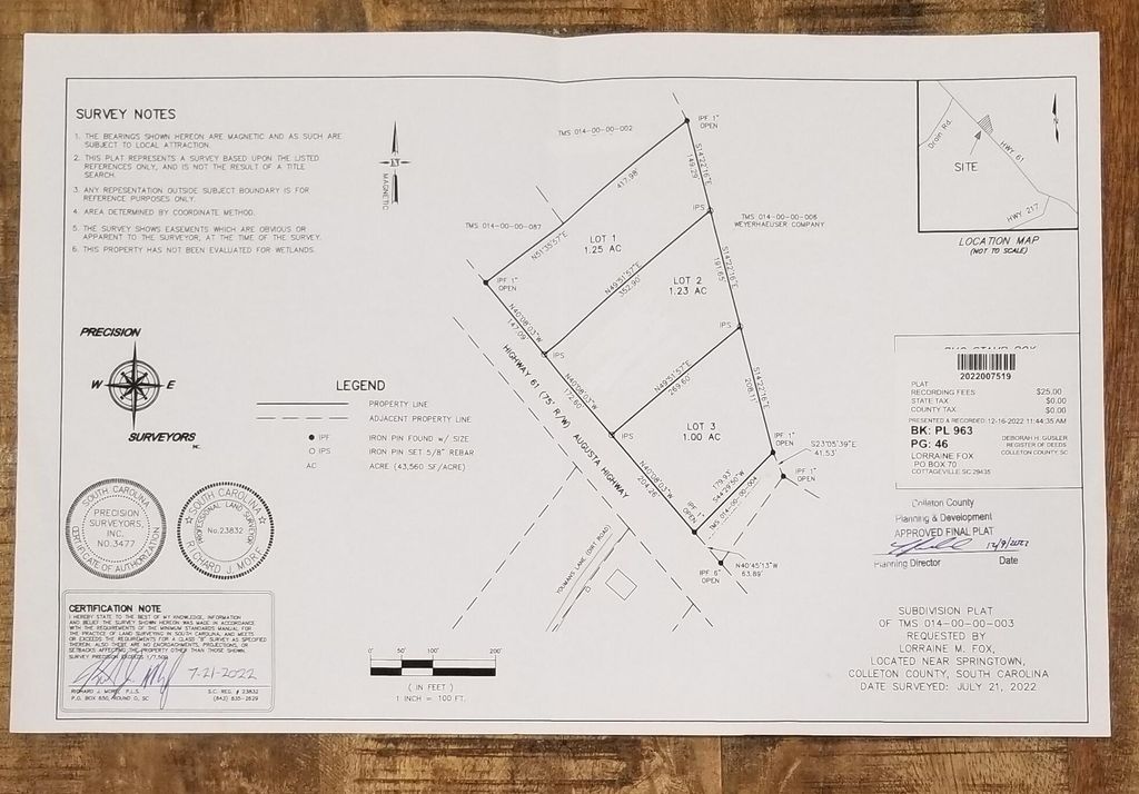 5315 Augusta Highway, Smoaks, SC Lots and Land Property Listing Randy