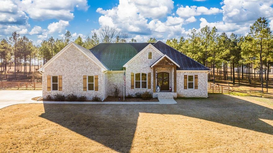 Beautiful new listing in the suburb of Greenbrier. This home sits on 1.68 acres. The home features an open floor plan, beautiful primary with barn door and wood ceiling. The tile in the primary shower is a work of art. A nice large soaker tub and double vanities. There is an abundance of storage in the home.Also featuring a great drop zone for all your shoes and coats. The seller has also expanded and covered the patio.  Great place to relax and also enjoy the pool in the summer. There is an expanded driveway to park. Garage is insulated!This is one not to miss. NEW Pergola, pool  with cedar decking and a NEW storm shelter will convey with approved contract.Call today and call this home your home! NO Restrictions!!