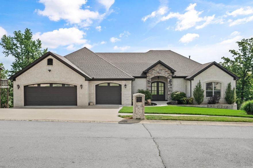 LUXURY LISTING! This 2,753 SF home resides on a .58 acre lot on a cul-de-sac overlooking a gorgeous, lush view of Gap Creek! This 3 Bed + Office offers a long list of amenities! Chef's Kitchen includes a copper farm sink, soft close cabinets, pot filler, wet bar and custom built pantry! Primary Suite features oversized walk in shower, vanity and a custom, designed closet conveniently connected to the large, laundry room! Oversized 3 car Garage provides all the space you need for your vehicles, plus, an EXTRA Garage, Shop (with 1/2 Bath) and walk-out Storage under the home! The spacious covered, deck with stone, gas fireplace provides a scenic spot to entertain guests! Sprinkler System included! Bonus: 36" doors throughout and no transitions makes this home ADA friendly! This home offers LUXURY and LOCATION at it's finest! Back on market with repairs completed!