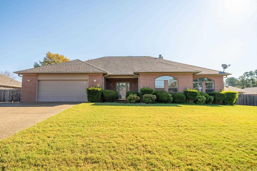 This beautiful 3/2 home in Deer View subdivision is bound to be your forever home.  Great features fill this home with a few additional benefits.  As you enter the front door you are greeted by a large living room with plenty of room to entertain. A gas starter fireplace will help warm those cold evenings and set the ambiance of relaxation.  A full kitchen/dining combo with a large pantry is ready for all your family meals. Electric stove, microwave, dishwasher and the refrigerator stays! Lots of counter space and storage.  The large primary suite and bath are a homeowners delight.  Relax in your spa tub as you enjoy lots of natural light and double vanities.  The walk-in-closet finishes out the primary area with plenty of room for everyone's clothes.  The other 2 bedrooms and guest bath are functional and spacious and ready to be filled with your furniture.   The large back yard has room for your firepit, playground and a garden. It also has an onsite built storage building big enough to fit all your lawn equipment, toys and garden supplies. There is a concrete pad/area to park and hook up your RV.  A 2 car garage, whole house Generac generator, new roof 2023.