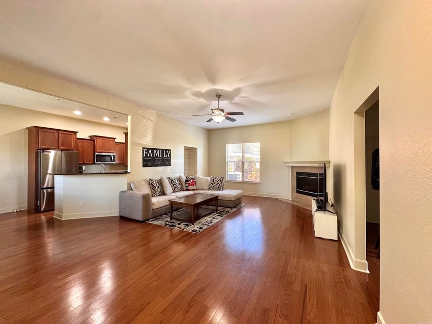 A well maintained listing in Hot Spring's gated community, situated on Central Avenue South conveniently close to local businesses, recreational areas and a variety of restaurants. The expansive living room is enhanced by large windows that infuse the space with natural lights and includes a fireplace for chilly evenings, making it ideal for both everyday living and entertaining. The community features a clubhouse suitable for large gatherings and perfect for parties, a state of the art gym and an infinity pool where residents can unwind. Schedule your showing today.