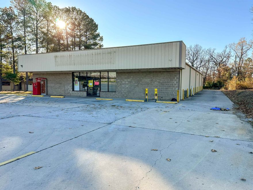 Built in 2004, the property is offered significantly below replacement cost and offers an exceptional owner/user investment opportunity. Comprised of a single story, heated and cooled, detached metal building totaling 8060 square feet +/- and is positioned on 1.02 acre +/- of land. Formerly occupied by Dollar General, this property offers 35 surface parking spaces and is easily accessible and visible located  right on Highway 62/412 in Highland AR.  Benefiting from traffic counts of 9000-10000 vehicles per day, this retail store is conveniently accessible to neighboring cities and the Highland School District and is frequented by both local and seasonal shoppers. If you have a vision for this listing and believe it could benefit and profit your family and our area, please give us a call today!