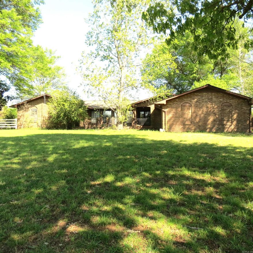 What a beautiful property.  This large home has 4047sf, and sits on 8.43 acres that is fenced with livestock barns.  This home has 2 fireplaces, 2 living areas, large kitchen with lots of cabinets, office, 3 bedrooms and 3 1/2 baths.  Double garage. Inground pool(not in working order), large pond(pond is a shared pond with fence dividing it.  Great place to raise any type of livestock.  Home needs some tlc and it will be your dream forever home.  Call today to find out more details.  **Agents See Remarks**