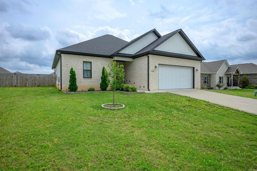 Like-new and beautifully maintained, this one-owner home built in 2023 offers 3 bedrooms, 2 bathrooms, and 1,849 sq ft of thoughtfully designed living space in the well-established Buffalo Creek Subdivision. Step inside to find high ceilings and an open, inviting layout complemented by stained concrete flooring throughout--both stylish and easy to maintain. The kitchen features granite countertops and flows seamlessly into the main living area, making it ideal for everyday living and entertaining. The split-bedroom floor plan provides privacy, while the spacious primary suite offers comfort and functionality. Every detail reflects pride of ownership and modern construction without sacrificing warmth or livability.   Conveniently located just minutes from town and Southside School, this home delivers the perfect balance of neighborhood charm and everyday accessibility. Move-in ready and waiting for its next owner.