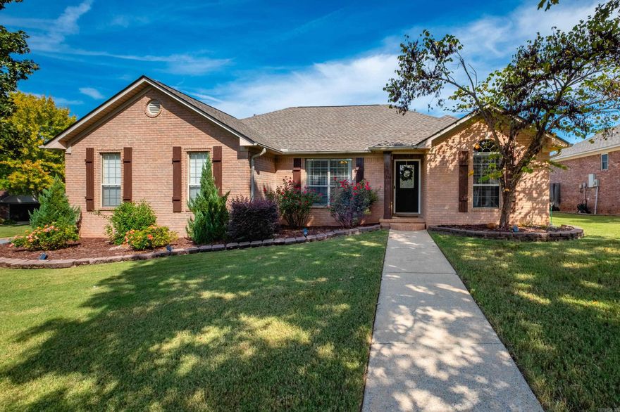 This charming Maumelle, one-level home has been thoughtfully updated inside and out. Move-in ready and thoughtfully maintained. Featuring a new architectural shingle roof, full gutters, new exterior column, plus new landscaping and shutters. Step inside to find fresh fixtures and hardware throughout, interior paint (2020), updated black tile around the fireplace, and built-ins in the living room, adding warmth and character. The eat-in kitchen offers a cozy custom-built-in bench, lighting fixture, and modern cabinet pulls. Full blinds throughout. A split floor plan with the primary suite privately tucked away, featuring a spacious bedroom, bath, and walk-in closet. The front guest bedroom’s vaulted ceiling and arched window adds beautiful architectural detail. Enjoy outdoor living on the covered back deck (stained in 2024) overlooking a huge, fenced yard with a fire pit and double gate for boat/trailer parking, all on a corner lot for extra space and privacy.  Additional highlights include a new sprinkler system and an insulated garage door with a new motor. Truly a home where every update has been made with care and comfort in mind!