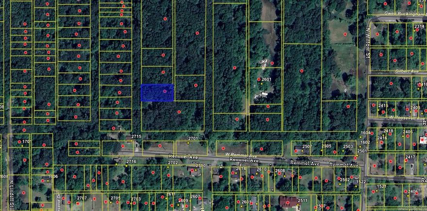 Undeveloped lot in platted subdivision