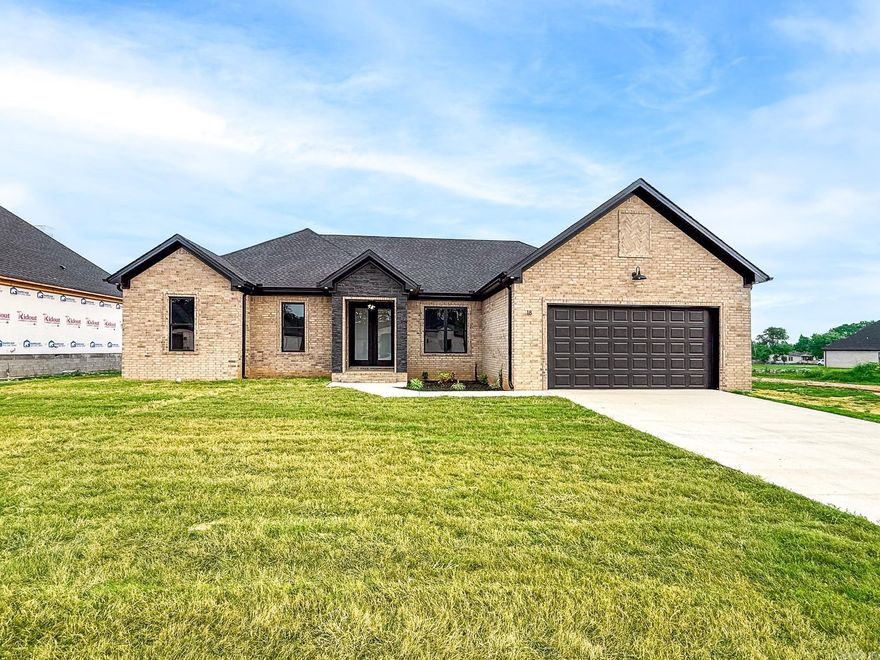 Be the first to own this beautiful 4-bedroom, 2-bath, 2,006 sq ft home in Copper Moon Estates! Designed with comfort and efficiency in mind, this energy-efficient build will help keep your utility bills low without compromising style. Inside, you’ll find an open floor plan perfect for entertaining, complete with a spacious center island and breakfast bar. The kitchen will feature stunning granite countertops, while luxury vinyl flooring flows seamlessly throughout the entire home for a modern, low-maintenance touch. Sitting on an extra-large .31-acre lot, this property offers both space and privacy. Enjoy evenings on the covered patio and the convenience of a fully fenced backyard—perfect for pets, play, or relaxing outdoors. Don’t miss the opportunity to make this gorgeous new home yours before it’s gone! Estimated completion: September 2025.
