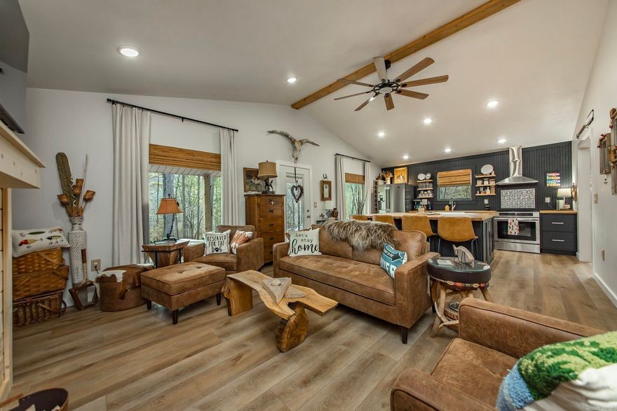 Beautiful new construction minutes away from Greers Ferry Lake and Little Red River! This 2 bed, 2 bath home offers 1,167sqft of thoughtfully designed living space on 0.69 acres. Open-concept layout with luxury finishes throughout, including a spacious kitchen featuring a large custom island perfect for entertaining. The living and dining areas flow seamlessly, creating a bright and inviting atmosphere. Both bedrooms are generously sized with well-appointed bathrooms. Enjoy the outdoors from the spacious deck overlooking the peaceful Ozarks. Ideal for full-time residence or weekend lake and river retreats. Move-in ready and just in time for lake season, come see this amazing getaway for yourself!