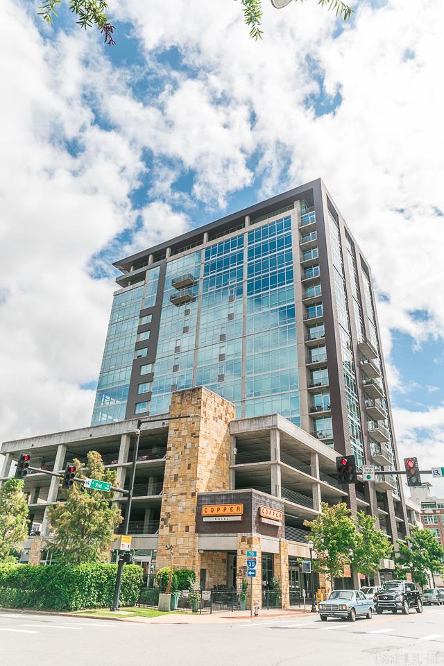 Wonderful condo w/spectacular views of city and Arkansas river. Spacious open floorplan. Living room and dining area with walls of windows and views of the state capitol. Adjoining den w/balcony access. Office w/built-in desks. Large, luxurious master suite w/fabulous bath. Two guest bedrooms w/glass walls and full bath. Gourmet kitchen w/stainless appliances, granite countertops and every imaginable extra. Lots of storage. Crestron Home Control System. Sophisticated downtown living!