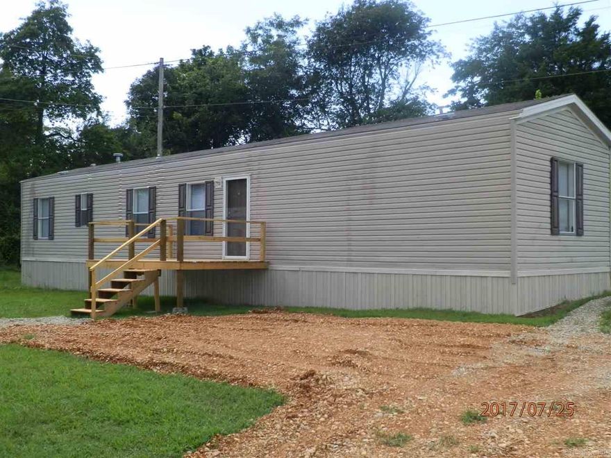 This newer mobile home with split floor plan has an open living/kitchen/dining area. Appliance furnished are electric stove, microwave, refrigerator and dishwasher. No pets. Rent includes water usage and lawn care. Tenant pays all other utilities. Interested persons must apply and pay application fee with Listing Office.