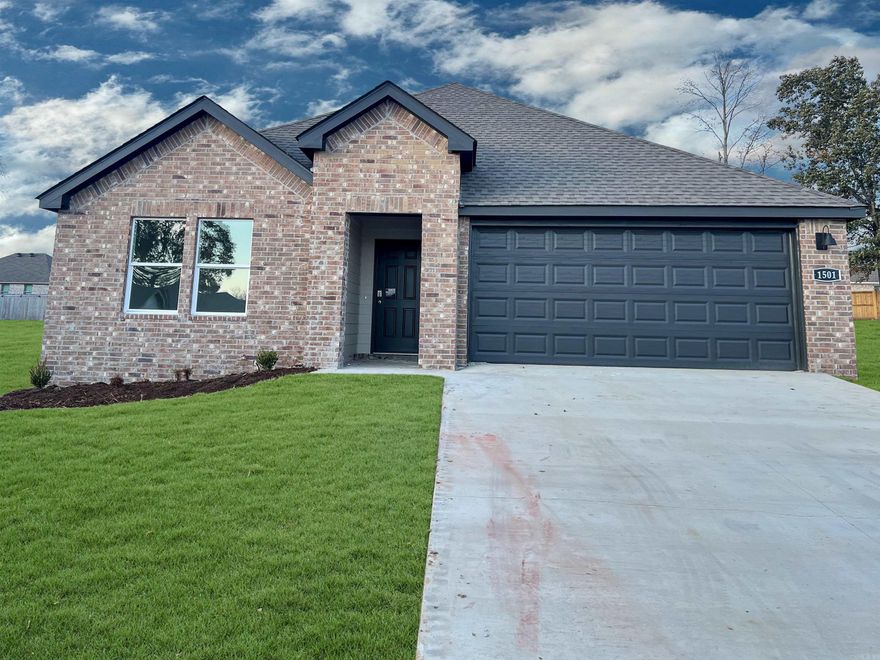 Charming Cali plan in Ridgefield Subdivision located in Searcy, AR! These new construction homes feature modern finishes for comfortable living! Each home has LVP and carpet. In the kitchen and bathrooms, you’ll find beautiful quartz countertops. In the primary bathroom, you’ll find a walk-in shower and a quartz vanity! Each home will have 4-sides brick with Hardie® siding per plan. Each home comes with a programmable thermostat! 10-year limited Homebuyer’s Warranty! All photos are stock photos, representative of plan only and may vary as built. Annual taxes is an estimate. Taxes are TBD.