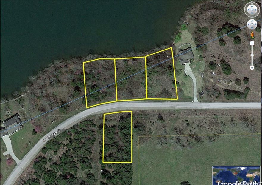 3 Lakefront Lots, recently cleared and side by side by side on Beautiful Crown Lake. 1.35 acres of level ground right on the south shore of Crown Lake in Horseshoe Bend. Not to mention a .45 acres Lakeview parcel/lot just across the road from these three. Which is also cleared. The lakefront lots have recently been dozed down and most of the scrub trees have been piled up. One of the lots has an updated perc certificate and all of them have been surveyed. The Lakeview Lot is still wooded and does have a recent perc-certificate as well. Come see the view and pick out your building spot for your wonderful vacation home or permanent home on the Lake. The Lake view lot is nearly a 1/2 acre in size. It would make a great homestead as well. Total property with all 4 lots is approximately 1.8 acres.  Horseshoe Bend boasts 4 Lakes including beautiful Crown Lake along with the Turkey Mountain 18-hole Golf Course and Cedar Glades Par 3 course.  then there's the Cedar Glade resort, the Crown Point resort and let's not forget the Box Hound Marina, Resort and RV park. So much to do so much to see. Schedule your visit and enjoy your get away. The price is firm and non-negotiable at $149,000.00