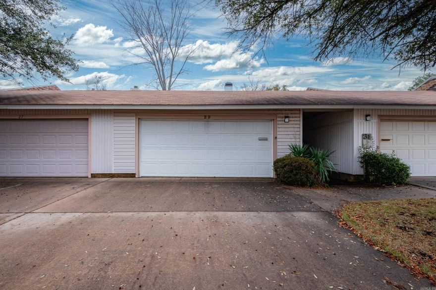 In the heart of Little Rock, this 3 bed, 2 1/2 bath condo offers convenience to shopping, dining, entertainment and more. Two car garage, dining room, large living room, and a small private patio. Refrigerator, washer and dryer all convey at no additional cost. Come see if this one is right for you!