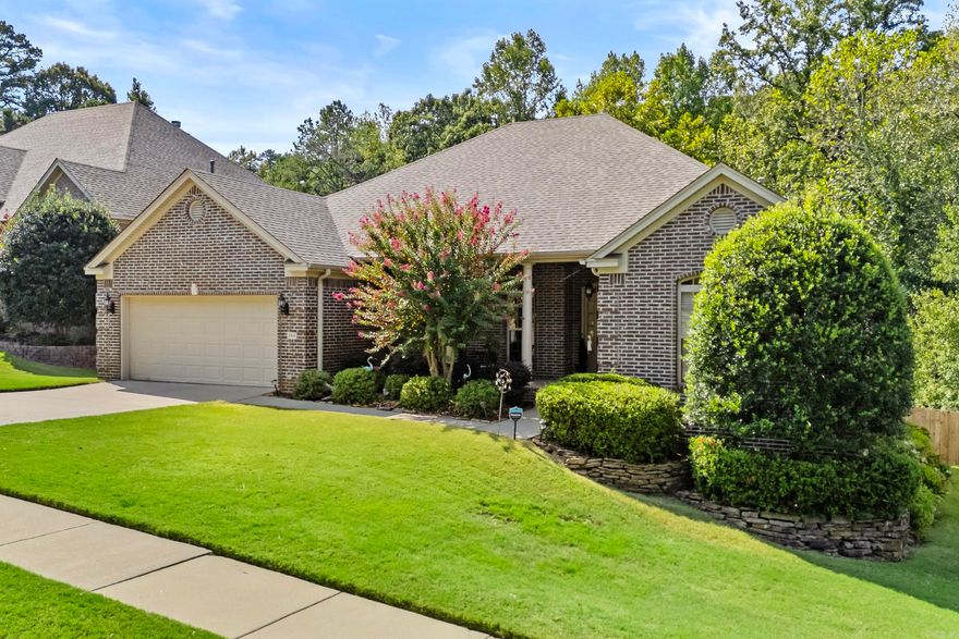 Immaculate one-story home on a quiet street featuring a charming front porch and a spacious back deck with serene views of greenspace and a hidden pond. This four-bedroom home offers a formal dining room, laundry room, and a bright eat-in kitchen. The generous living room with gas log fireplace creates the perfect gathering space.  The master suite is thoughtfully separated from the guest bedrooms for added privacy. Recent upgrades make this home truly move-in ready, including a brand-new air conditioning unit (2025) and a new roof (2020)—giving you peace of mind for years to come.  The neighborhood offers an active lifestyle with walking trails, playground, tennis courts, clubhouse, and a pool—all within walking distance. Zoned for the Baker Elementary School.