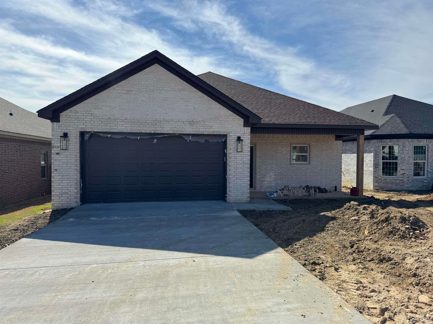 Affordable New Construction in Sherwood. This home is beautifully built with attention to detail. Covered porch in the front and covered patio in the back. All brick for easy maintenance. 9'-10' Ceilings throughout. Granite counter tops. Granite Waterfall Island in the kitchen. Stainless Steel appliances. Crown molding throughout the home. Windows capped and trimmed. Walk-in master closet. Hardwood floors in living room, kitchen, and dining area. All electric for easy maintenance. Estimated completion date of April 1st.