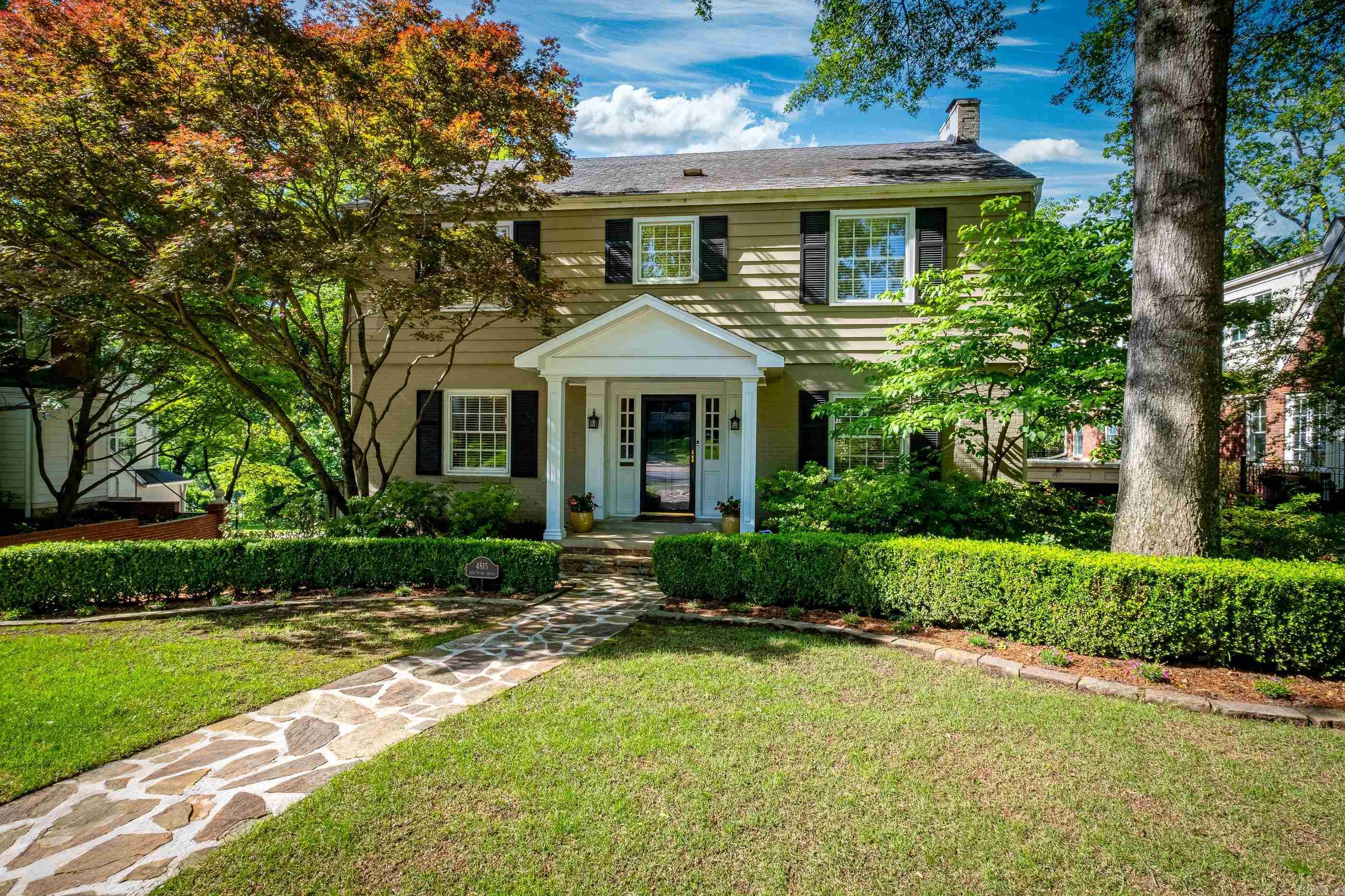 Stunning Heights traditional on Crestwood Drive. Well-designed two story plus lower level . Formal living, dining, breakfast nook and den. Chef’s kitchen with stainless steel counter tops, stone tile flooring and backsplash, gas range, wall oven and abundant prep space. Hardwood and stone flooring thru out. Primary suite and guest bedrooms up. Lower level has playroom and ½ bath (not included in square footage). The eco- friendly terraced backyard with pollinator garden, backs up to Allsopp Park.