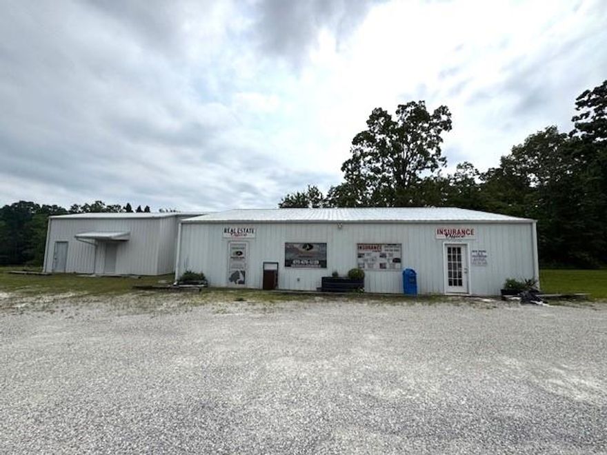 This versatile commercial building, located at 401 W Church St in the heart of Horseshoe Bend, AR, offers excellent potential for a variety of businesses, including real estate, medical offices, or insurance agencies. The main building features five offices, one bathroom, and two file or storage rooms, with an additional bonus room ideal for a conference area or extra office space. Complementing the main structure, a second building provides ample storage or can be adapted for another business and is already plumbed for a bathroom. The property benefits from city water and sewer connections, and its prominent corner location in the center of town is enhanced by an easily changeable roadside sign, ensuring high visibility and convenient access for clients and customers.