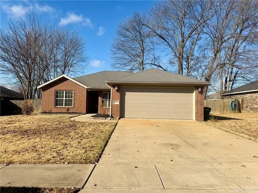 3 BR 2 BA all brick home. Fireplace, kitchen with granite countertops and pantry.