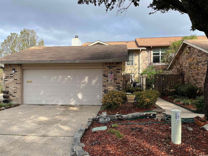 Amazing place to call home with out any worries. Condo has swimming pool, club house and party room. 3 Bedroom, 2 bath, super cute lots of updates, screened-in patio in private court and with lighting for evening enjoyment. Park in your own 2 car garage.