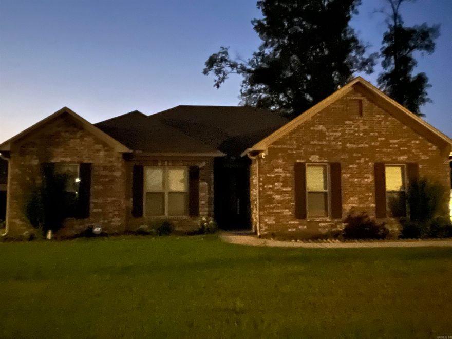 Lovely home with split floor plan. Great room is perfect for singles or families. LVP flooring throughout. Granite countertops in kitchen and bathrooms. Laundry room open to primary closet and hall for easy access. Walk in shower in primary bathroom. Covered patio in back for relaxing, grilling, or entertaining! Close to schools, shopping, restaurants and easy access to interstate. Swimming pool does not convey.