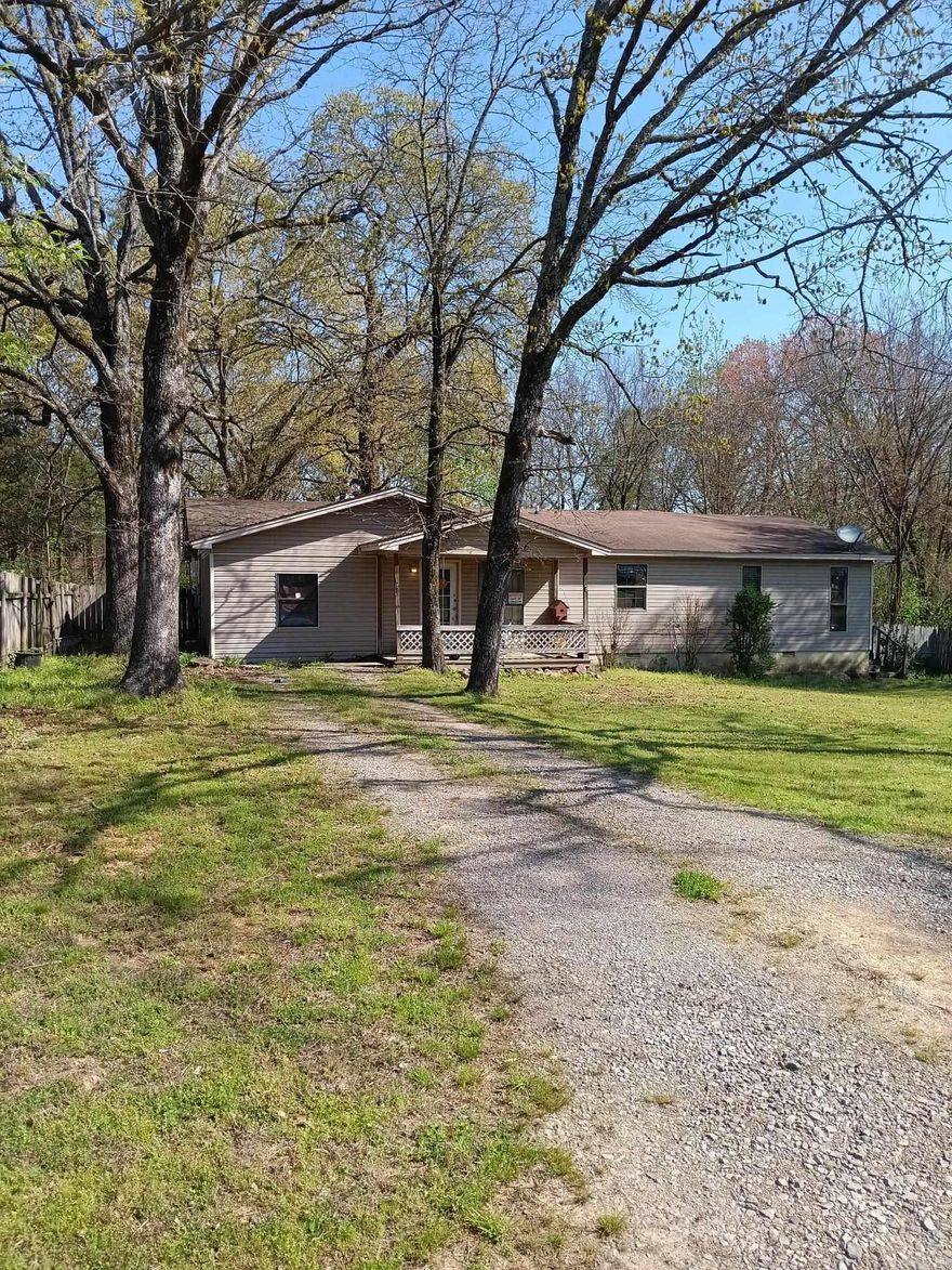 All electric 3 bedroom, 2 & 1/2 bath fixer upper just North of Searcy & close to Plainview. There is also a large living area, separate laundry room, an office & another room that could be a 4th bedroom. This house has a one-year-old water heater & Air unit was replaced a year & a half ago. It also has a fenced in back yard, back covered deck & some trees. It is being sold 'As is" with no repairs. It will need a new roof, couple of windows, paint & TLC by new owners so only cash or in-house loans will be considered. It will not qualify for FHA VA or RD loans & is priced accordingly. Agents see remarks
