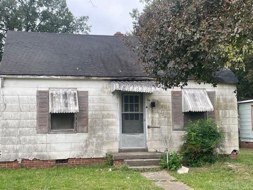 This property has potential and is being sold as is where is.  It could be a great investment or project house. The house is in need of repairs.