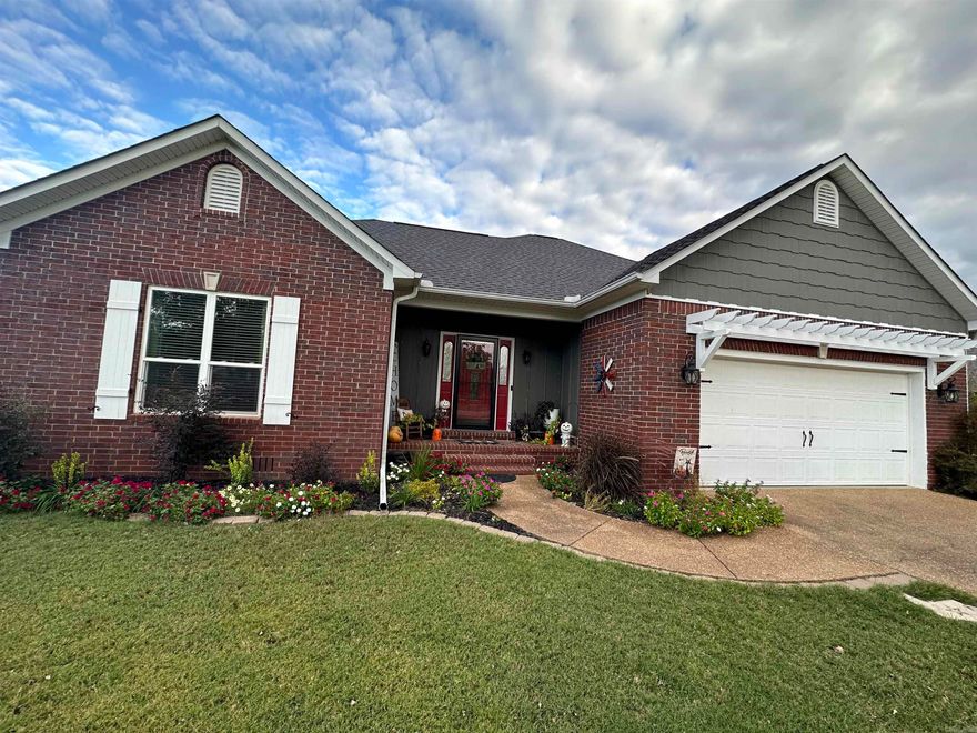 Located in a quiet subdivision of a retired golf course, this home sits on one house lot with an additional .38 acres! There has not been any detail overlooked in or outside! With a beautifully remodeled interior, well maintained yard, saltwater above ground pool, catfish stocked pond, and all the room you need for entertaining, this home really has it all!