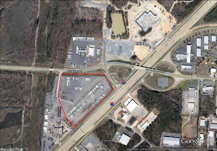 Great commercial site for a hotel, retail, entertainment facility, etc.  Located just  South of Bass Pro Shop and the new Out-Let Mall Center.  This Property has  outstanding visibility and terrific traffic counts from I30 and Otter Creek Road.  Property currently zoned C-4.