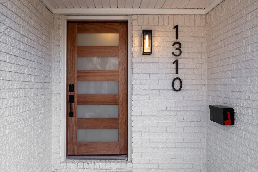 Come fall in love with this charming home at 1310 Sunset Drive. This fully remodeled mid-century modern home features three bedrooms, two bathrooms, and two living rooms giving its new owner plenty of space. As you enter the home, you're greeted by warm LVP flooring, new recessed lighting, beautiful new vinyl windows throughout, and a ton of character that you don't see in modern day homes. The kitchen has been upgraded with stainless steel appliances, beautiful quartz countertops, and tiled backsplash with floating shelves. Down the hallway, you'll find three large bedrooms, a secondary bathroom complete with a tub/shower combo and a custom vanity. In the primary bedroom, you have a private bathroom complete with an over-sized custom shower and a walk-in closet. The backyard is fully fenced with a covered patio, along with a storage shed with electricity, perfect for the hobbyist or additional storage. This home is truly one of a kind and is the perfect place to call home, so call us today to schedule your private showing.