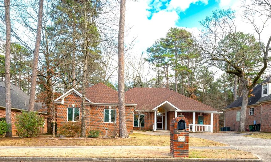 Beautiful one level brick home with 3BR/2BA. Spacious foyer leads to an open floor plan w/ greatroom which opens to formal dining room & eat-in kitchen. The large greatroom features a cathedral ceiling with 2 sky lights, a WBFP & access to patio. White kitchen features cook island, double wall ovens, breakfast bar and a greenhouse-like eat-in area - a must see! The kitchen also features a large walk-in pantry. Mstr suite with walk-closet & access to patio. 2nd & 3rd BR share Jack-N-Jill bathroom. 2nd BR features built-in bookshelves, cabinetry & desk. Separate laundry room. 2 HVAC systems and 2 hot water heaters. This well cared for, original owner home is immaculate. Green space behind backyard.