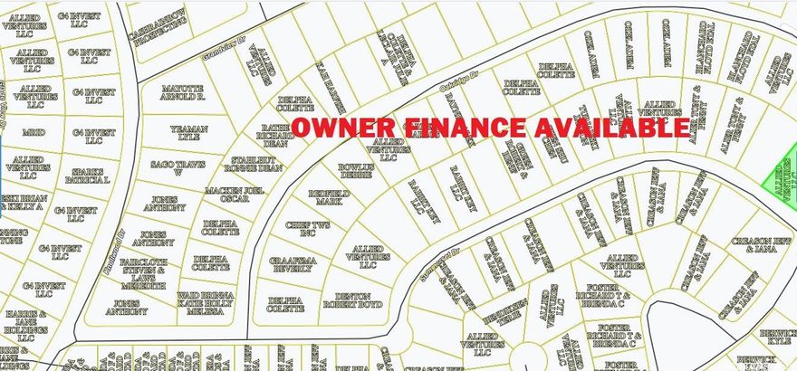 4 payments of $237.50 to finance and own. Area has water tap-in available, septic needed, propane needed, power available and great area amenities. Great for cabins & Airbnb investors. Simple owner-finance terms. Owner/Agent.  Parcel# 800-05754-001