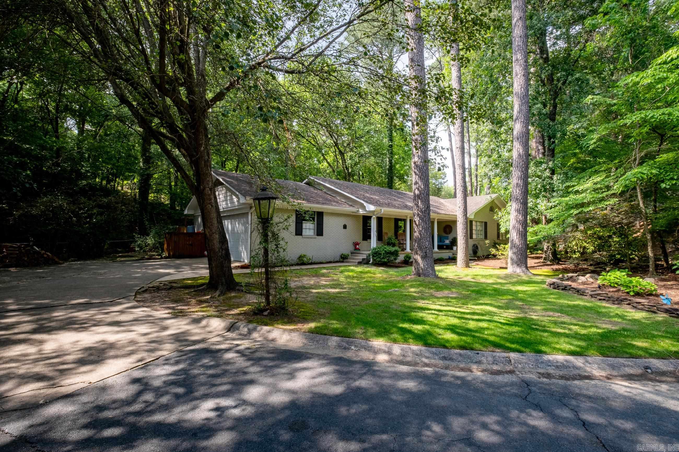 This ranch style home is on a quiet cul-de-sac in the Heart of Midtown. Lots of curb appeal with park like setting and large front porch. Three living area, dining room, primary bed and bath, plus 2 guest rooms. Kitchen has breakfast bar, plenty of storage and granite counter tops. Out back is a perfect oasis for relaxing and entertaining, large covered and open patio spaces, plus a koi pond. SHOWINGS START 6/15.