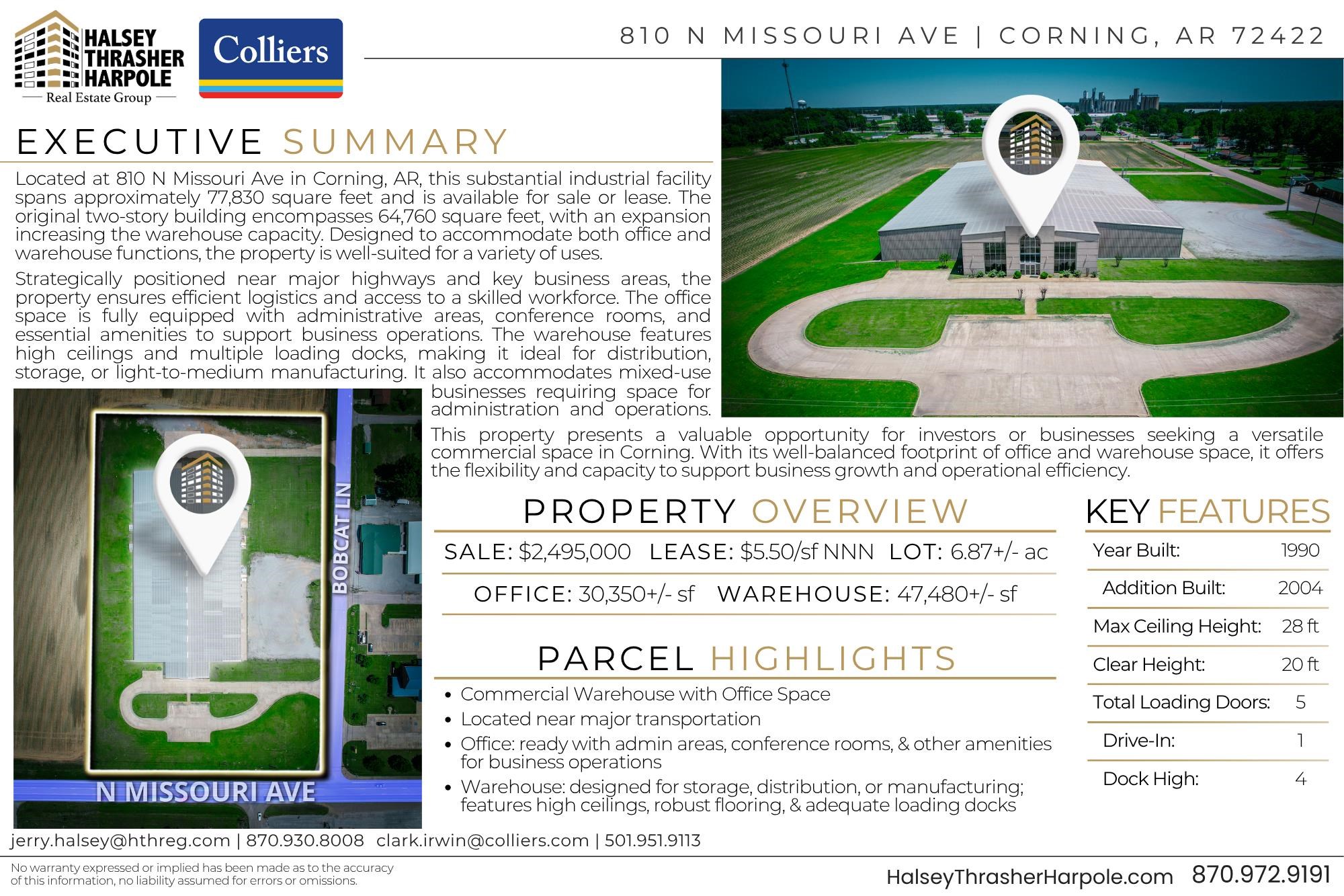 Not in Subdivision - Commercial Sale