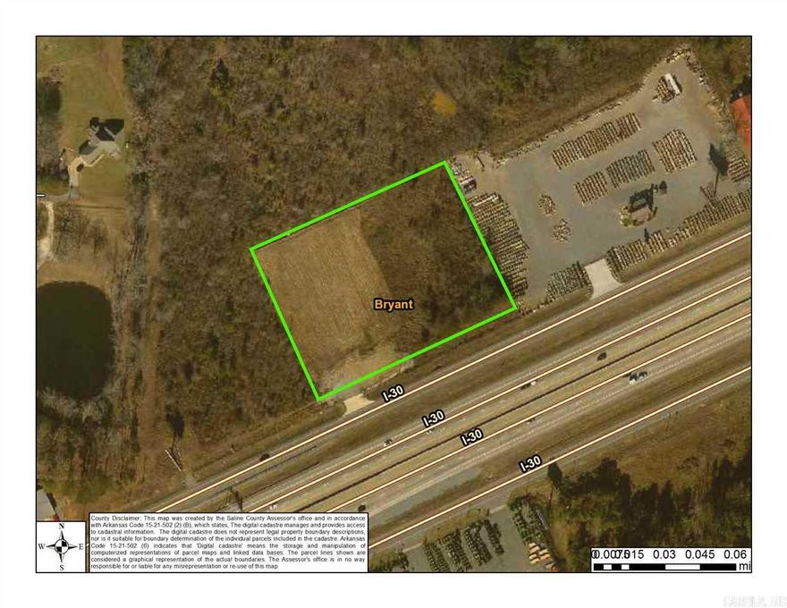 Sold Before Listed. Prime Location on Interstate 30 between Bryant and Little Rock. 3 level acres ready for your building/business. Call for more details!