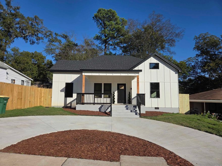 This is practically a new construction home. The only part that is original is a small portion of the crawlspace and about 15% of the framing. Unique contemporarily designed 3-bedroom 2 bath home with 2 living areas and a large walk-in closet in the master and another walk-in closet in 2nd largest bedroom. The plumbing, electrical, and HVAC unit are all brand new. Free standing tub and large walk-in shower in master bath with upgraded tiled walls. Luxury planking throughout with tile in master bathroom, brand new kitchen with New Stainless-Steel Appliances. Natural Stone Countertops and separate dining area. New Cabinets and a very large walk-in pantry. Separate large laundry room, Recessed lighting, modern designed bathrooms with new tiled showers. Freshly painted interior. New circle concrete circle driveway that matches perfectly with the freshly laid grass. Large fully fenced in back yard. Brand New Deck. 10 Foot Ceilings throughout. The overall modern design and complete renovation truly sit this home apart from most others in the Governor's Mansion area. Agents see showing remarks