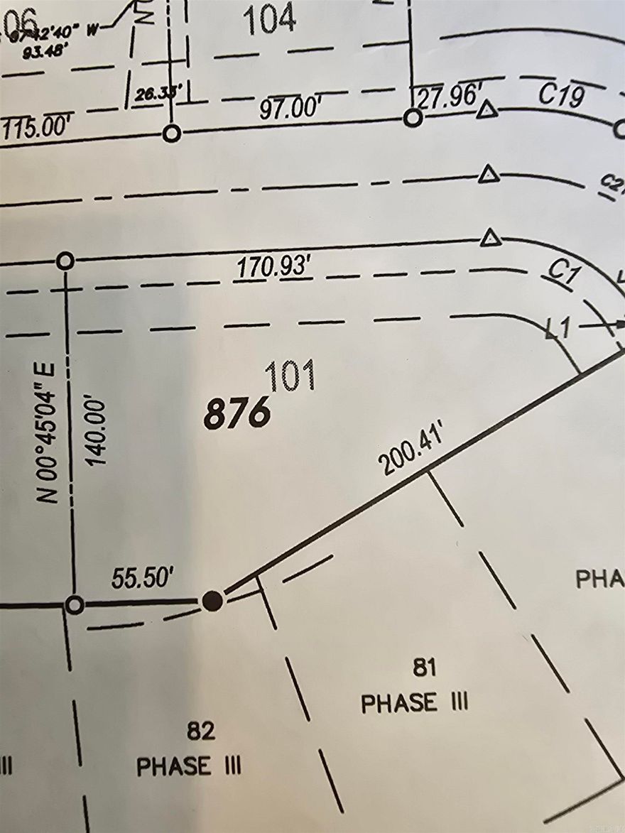 New phase now open in Hidden Valley Estates!! This property is located across the street from the Beebe Ballpark, Pool and new Splash Pad. It is also conveniently located close to the interstate. Drive through today and see the perfect community to build your new home!