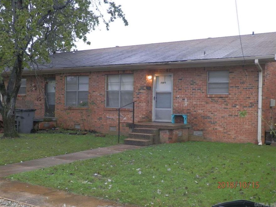 Brick two bedroom, one bath duplex. Stove and refrigerator furnished. Tenant responsible for all utilities. Application required. Minimum 6-month lease required. No pets. Not HUD Section 8 approved.