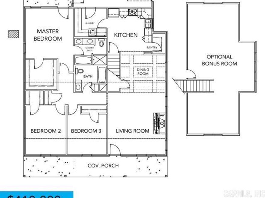 Welcome to Riverback Estates! The growth in Mississippi County has been nothing short of amazing. What can make a community better than bringing in new jobs? How about new construction homes! Picture an open concept design, that creates a spacious, inviting ambiance throughout, perfect for modern living. Not only is this home thoughtfully designed for your comfort, but it's also future-ready with features like pre-wiring for solar panels and an electric vehicle charger. With these sustainable elements in place, you can enjoy the benefits of renewable energy and lower utility cost. Excited about the future of comfortable, environmentally-conscious living? With our on-site agents, you can plan your tour today. Prior to the home being completely constructed, buyer may have custom options available. Seven floor plans available, phase one currently in the building stages and a few homes are almost move in ready. Styles that offer an upstairs bonus room may be configured into extra bedrooms in future phases.