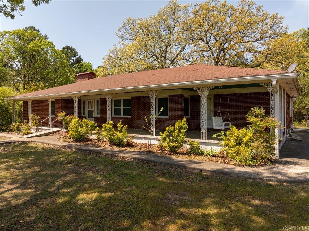 Well built 3 bed/2bath brick home on 10 acres!. STUNNING VIEWS of the Ouachita Mountains! Large shop to store your vehicles and equipment! See agent remarks. The property is also listed with the house w/135 acres. MLS 25015810.