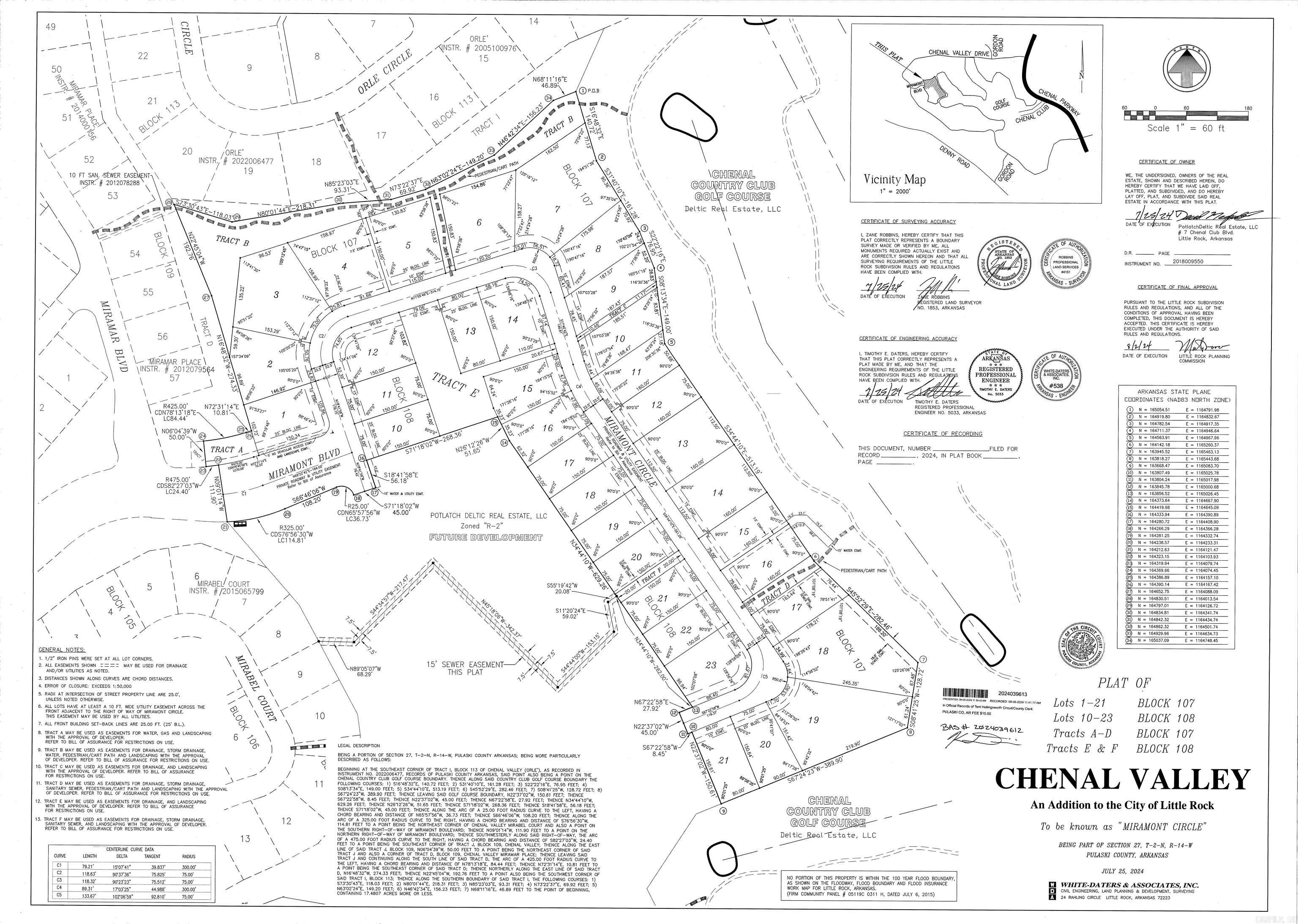 CHENAL VALLEY "MIRAMONT CIRCLE" - Land