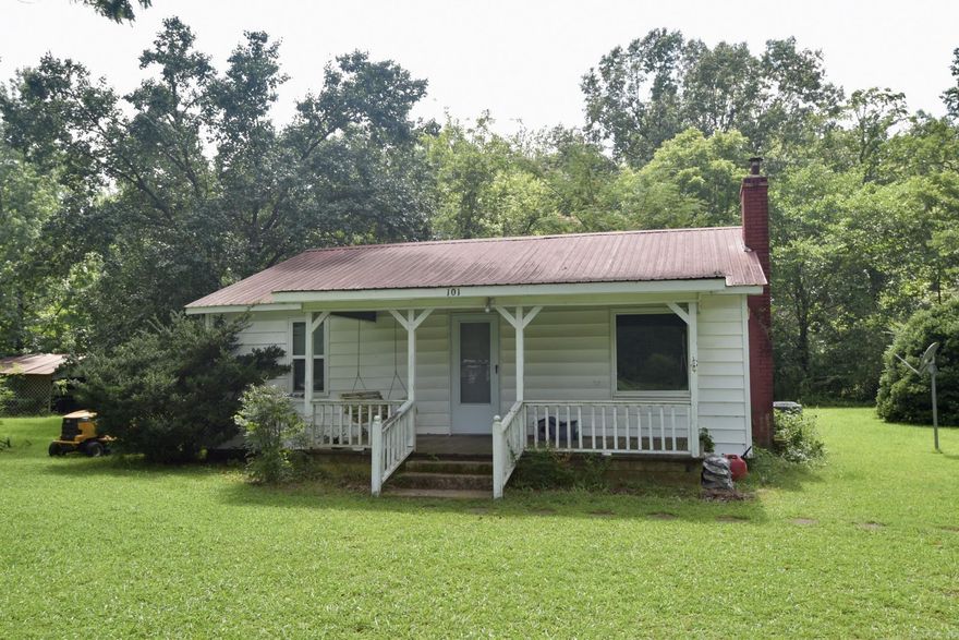 Check out 101 Butler Lane, located only 2 minutes from the Glen Rose High School. The cozy 2-bed 2-bath home sits on 2.79 acres, mostly cleared, featuring a private pond and creek running through the property. Four sheds with power occupy the property along a pavilion ideal for outdoor entertainment. The front porch is perfect for enjoying the quiet country surroundings. 20 solar panels are located in the backyard, which provide up to 8-megawatt power to the home. New updates include HVAC (2017), water heater (2018), windows (2023), and a metal roof. All appliances (no dishwasher) will be staying, as well as a new couch, table, and bunk beds.