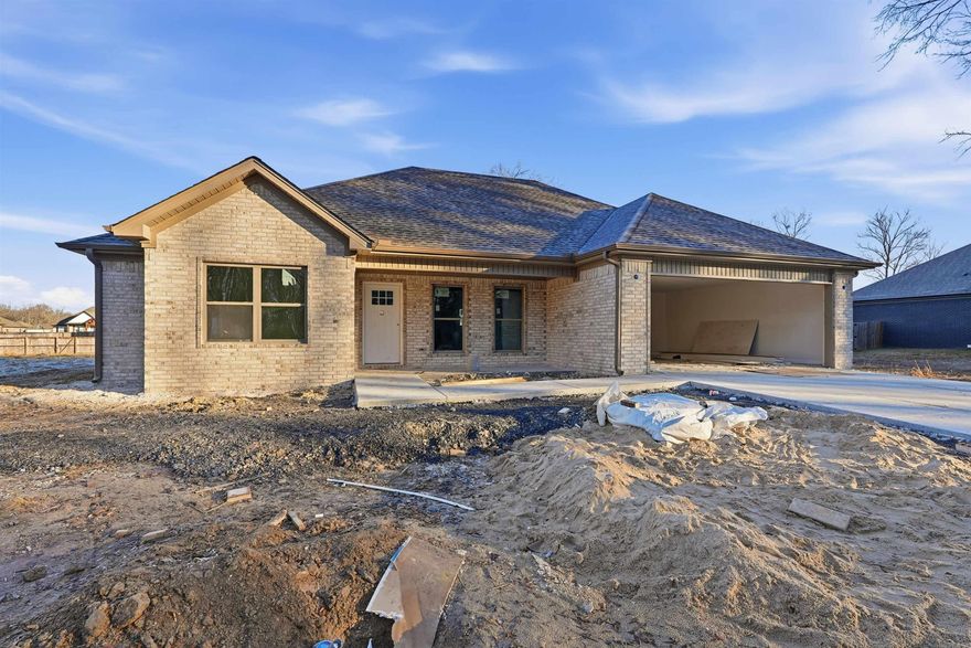 Welcome to your beautiful brand new home! This home is built for living by Thomas Long Homes. This is our popular Maumelle plan. It features all the qualities of your dream home - 4 bedrooms, 2 full baths, open concept floor plan, large kitchen, and more all for under $300,000! There is still plenty of time to customize this home, so reach out to us today! Estimated construction completion middle of March.