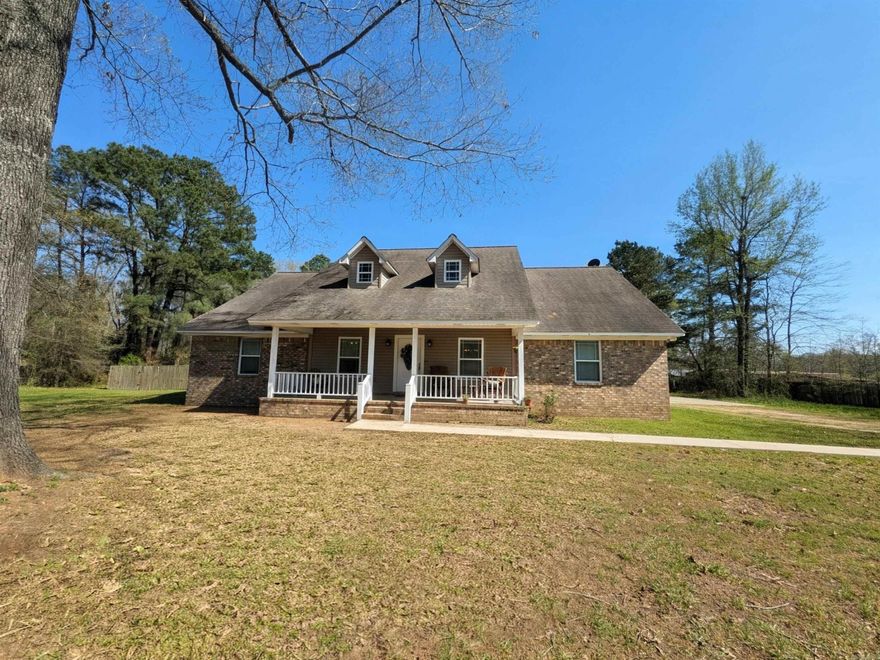 Welcome to this beautifully maintained 4-bedroom, 3-bath brick home on 1.72 acres in the desirable Harmony Grove School District. Built in 2015, this 2,400 sq ft home offers comfort, functionality, and modern updates just minutes from local industry and conveniences. The open floor plan features a formal dining room, vaulted family room, hardwood flooring, and generously sized bedrooms. The oversized primary suite includes a large bath and walk-in closet, while a spacious laundry room adds convenience. The kitchen is equipped with stainless steel LG appliances, and recent upgrades include updated lighting, antimicrobial Leviton Decora outlets and switches, and motion lighting. Major systems are well maintained, including a new 5-ton ComfortStar condensing unit (May 2025 w/ 10-year parts limited warranty). Enjoy a covered back deck, freshly painted porches, replaced back stairs, partially fenced backyard, and 2-car garage. Additional features include a Nest Learning Thermostat (3rd Gen) and wired network connections. Move-in ready with space, updates, and a great location.
