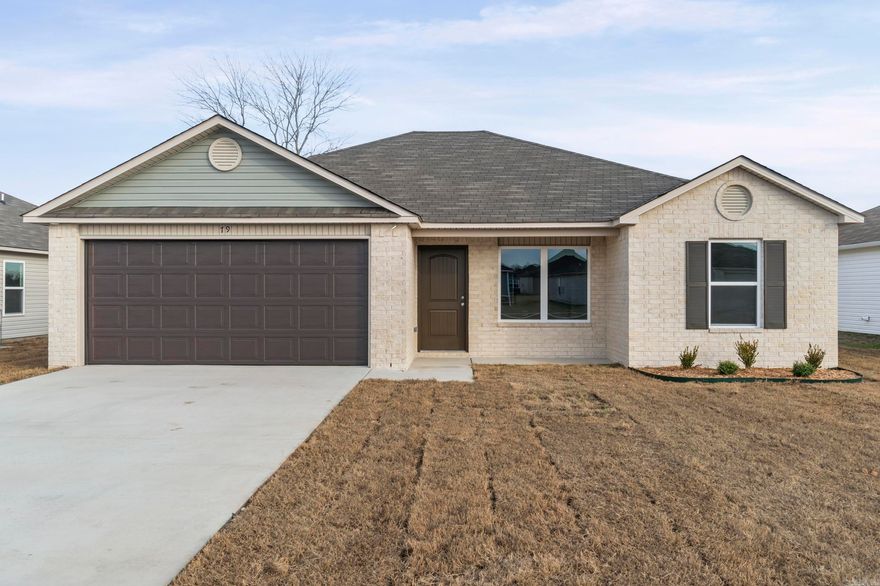 Discover the captivating Franklin plan, renowned for its charming covered front porch and meticulously landscaped front yard that enhance its curb appeal. This home boasts an open floor plan with 3 bedrooms and 2 bathrooms, providing a spacious and inviting living environment. The expansive family room serves as a central gathering space, perfect for relaxation and entertaining guests. The kitchen is a highlight, featuring a beautiful design and equipped with energy-efficient appliances, ample counter space, and a spacious pantry—ideal for preparing and enjoying delicious family meals and snacks. Explore more about the Franklin plan today and envision how it could elevate your living experience!   **SEE SHOWING REMARKS & AGENT REMARKS FOR IMPORTANT INFORMATION**