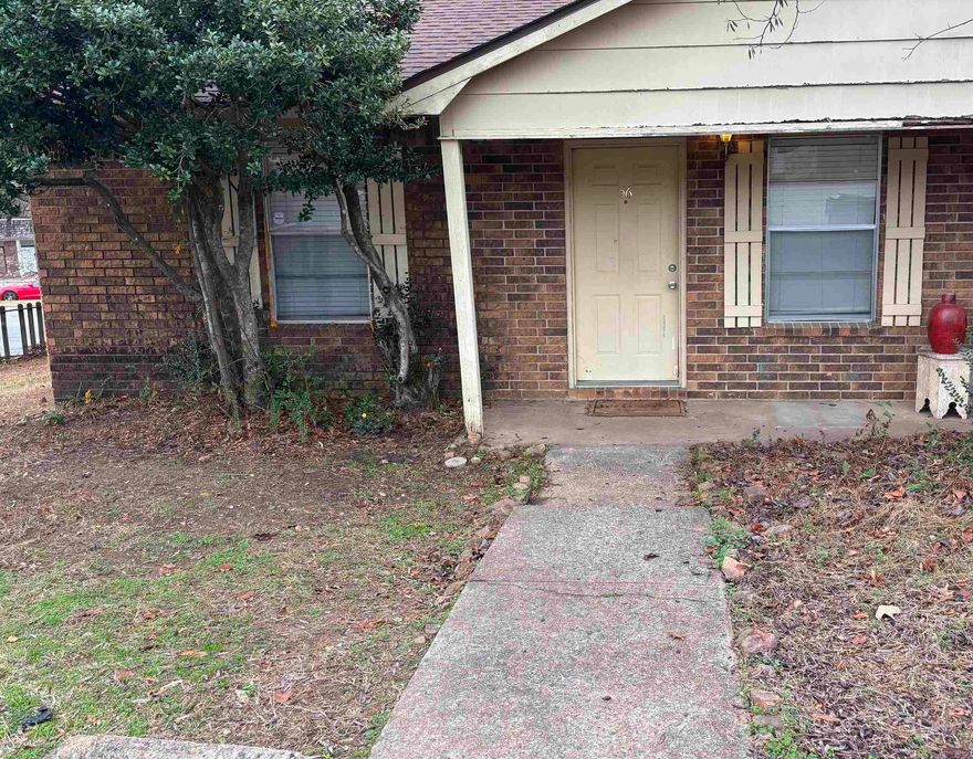 2 Bed, 1 bath located in a culdesac. Each unit has ceiling fans, refrigerator, ice maker, oven, range, microwave, dishwasher, disposal, washer & dryer connections.  One-year lease required.  Absolutely NO SMOKING on premises.  Utilities are responsibility of tenant.  $37.99 application fee for credit and background check.  Paid online at time of application. Link to be provided upon request.  Agent/Broker owned property, managed by the owner.