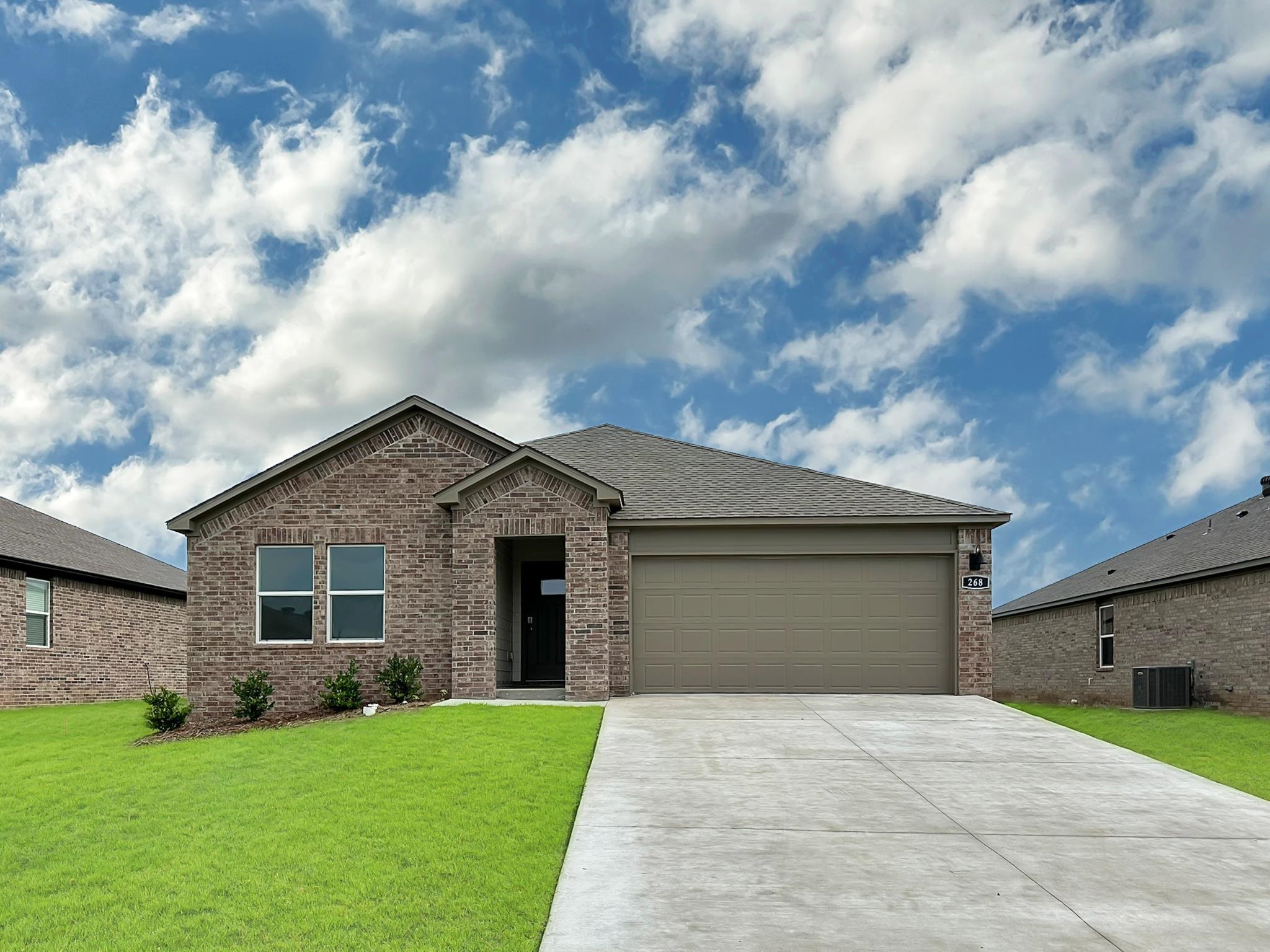 Jubilant Justin Plan with 4 Bedrooms, 2 baths, and a 2-car garage in The Villas at Hope Valley! Beautiful, new home in Hensley, Arkansas. These new construction homes feature open floorplans for comfortable living! You’ll find LED Lighting throughout; a programmable thermostat and homes will have LVP flooring with carpet in the bedrooms! The kitchen features 36-inch cabinets with granite kitchen countertops with 4-inch backsplash, chrome plumbing fixtures, and an undermount kitchen sink! Lovely Primary bedroom with a fabulous ensuite with walk-in shower, granite counters, and a walk-in closet! Brick exterior with Hardie® fascia per plan, architectural shingles, and a covered patio per plan. Special Builder warranty. Photos are stock photos and may vary as built. HOA fees will be used for management.