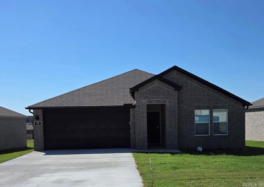 Jubilant Justin Plan with 4 Bedrooms, 2 baths, and a 2-car garage in The Villas at Hope Valley! Beautiful, new home in Hensley, Arkansas. These new construction homes feature open floorplans for comfortable living! You’ll find LED Lighting throughout; a programmable thermostat and homes will have LVP flooring with carpet in the bedrooms! The kitchen features 36-inch cabinets with granite kitchen countertops with 4-inch backsplash, chrome plumbing fixtures, and an undermount kitchen sink! Lovely Primary bedroom with a fabulous ensuite with walk-in shower, granite counters, and a walk-in closet! Brick exterior with Hardie® fascia per plan, architectural shingles, and a covered patio per plan.  Special Builder warranty. Photos are stock photos and may vary as built. HOA fees will be used for management.