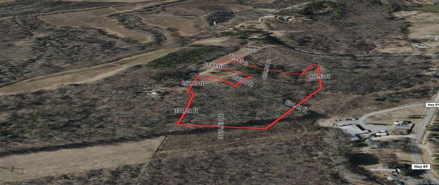 10.37 Acres of land for sale in the Mayflower school district. Land has a nice building site overlooking a hillside. No restrictions