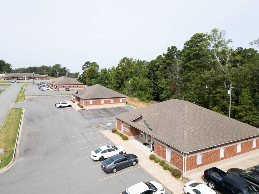 Offered for sale is a fully leased general office/medical facility. White Hall is somewhat of a suburb of Pine Bluff, Arkansas. Frankie Lane is located just to the south of Pine Bluff, just off Interstate I-530. The property is above the 100 year flood plain. The tenant mix is mostly medical, anchored by a major Arkansas hospital and the State of Arkansas. Project was completed in 2014. Foundation is concrete slab with brick exterior walls. Financial data can be obtained with and executed NDA. Addresses offered are 103-109, 201, 203-205 Frankie Lane.